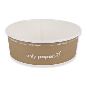 NATURE Star Einweg-Salatschalen Only Paper braun, weiß 1,3 l, 50 St.