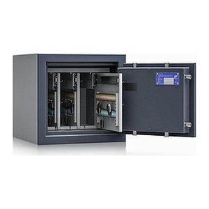 ISS safe4key Schlüsseltresor grau mit 72 Haken, Elektronikschloss, 42,0 x 42,0 x 40,0 cm, 1 St.