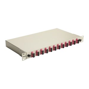 Equip LWL-Spleißkasten 12-Port SC-Duplex OM4 1U komplett gr