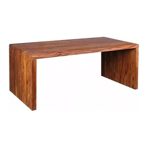 WOHNLING Schreibtisch braun rechteckig, Wangen-Gestell braun 180,0 x 90,0 cm