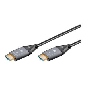 goobay Optisches Hybrid Ultra High-Speed HDMI-Kabel AOC 10,0 m schwarz, 1 St.