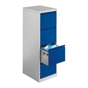 CP C 2000 Acurado Hängeregistraturschrank lichtgrau, enzianblau 4 Schubladen 43,3 x 59,0 x 135,7 cm, 1 St.