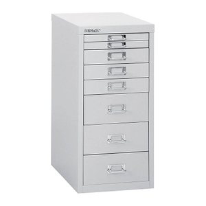 BISLEY MultiDrawer™ L298 Schubladenschrank lichtgrau 8 Schubladen 27,8 x 38,0 x 59,0 cm, 1 St.