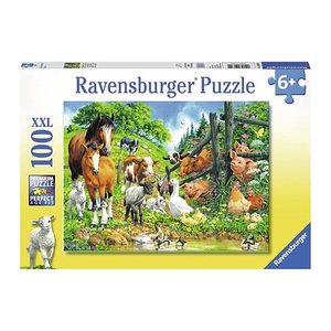 Ravensburger XXL Versammlung der Tiere Puzzle, 100 Teile
