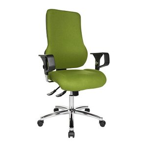 Topstar Bürostuhl Sitness 55, SD69X L55 Stoff grün, Gestell chrom