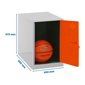 Simonrack Spind SIMONLOCKER DISM grau, orange 8425437117565, 1 Schließfach 40,0 x 50,0 x 47,5 cm