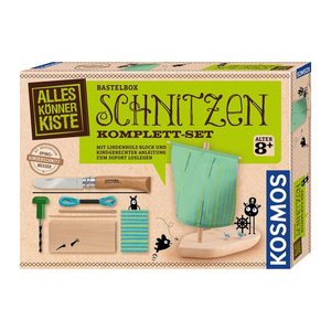 KOSMOS Bastelset Schnitzen Komplett-Set mehrfarbig