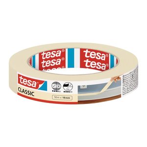 tesa CLASSIC Kreppband beige 19,0 mm x 50,0 m 1 Rolle