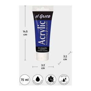 KREUL el Greco Acrylfarbe lichter ocker 75,0 ml, 1 St.