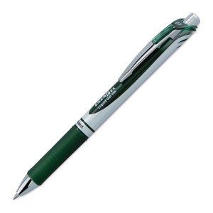 Pentel EnerGel BL77 Gelschreiber olivgrün/silber 0,35 mm, Schreibfarbe: grün, 1 St.