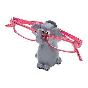 WEDO Brillenhalter Elefant grau Polyresin 5,0 x 6,10 x 9,3 cm
