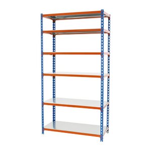 Simonrack Schwerlastregal SIMONCLICK SUPER PLUS 6/300 8435104954157 blau, orange, silber 110,0 x 50,0 x 250,0 cm