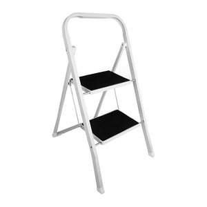SZ Metall Klapptritt weiß 2 Stufen, H: 81,0 cm
