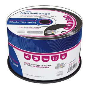 MediaRange CD-R Vinyl 700 MB bedruckbar, 50 St.