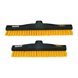 BOMA Besenkopf Scheuerbürste Industrie schwarz/gelb recyceltes Material 30,0 cm breit