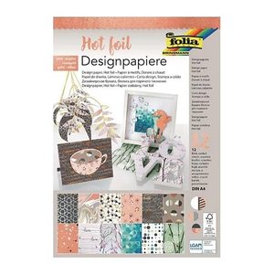 folia Motivblock Hotfoil3 farbsortiert 165 g/qm 12 Blatt