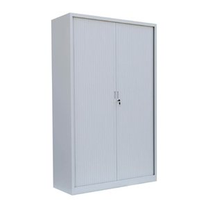 LÜLLMANN Schiebetürenschrank, 555160 lichtgrau 4 Fachböden 120,0 x 45,7 x 195,0 cm