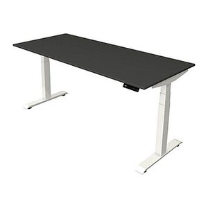 Kerkmann Move 4 elektrisch höhenverstellbarer Schreibtisch anthrazit rechteckig, T-Fuß-Gestell weiß 180,0 x 80,0 cm