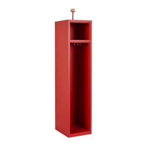 Feuerwehrschrank (1 Abteil) optional mit Zubehör – Feuerrot