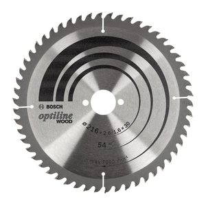 BOSCH Optiline Wood Kreissägeblatt 216,0 mm, 54 Zähne, 1 St.