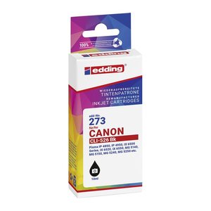 edding EDD-273 schwarz Druckerpatrone kompatibel zu Canon CLI-526 BK