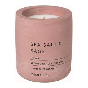 blomus Duftkerze SEA SALT & SAGE rosa Salbei, Meersalz, 1 St.