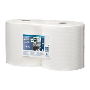 TORK Putztuchrollen Premium W1/ W2 1-lagig weiß, 350 Blätter, 2 Rollen