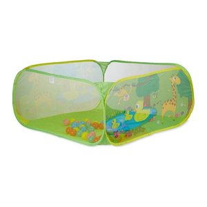 relaxdays Bällebad Tiermotive grün 110,0 x 110,0 x 50,0 cm