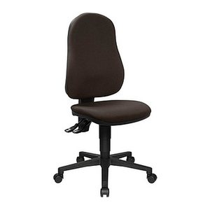 Topstar Bürostuhl Point 60, 8160G08 Stoff braun, Gestell schwarz