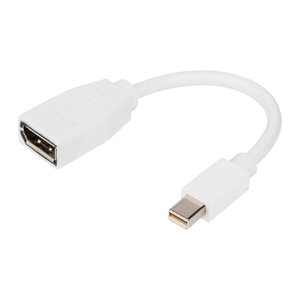 DIGITUS DisplayPort Kabel, mini DP - DP St./Bu. 0,15m weiß