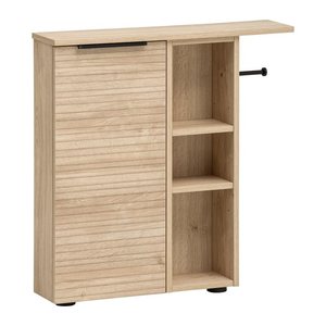 MÖBELPARTNER Badschrank Mads 159669 weiß-eiche 70,7 x 17,0 x 74,2 cm