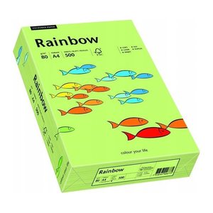 Rainbow Kopierpapier COLOURED PAPER leuchtend grün DIN A4 80 g/qm 500 Blatt