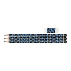 EBERHARD FABER Bleistift-Set HB schwarz/neon blau, 1 Set