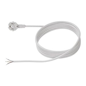BACHMANN Aderendhülsen Netzkabel 2,0 m weiß, 1 St.