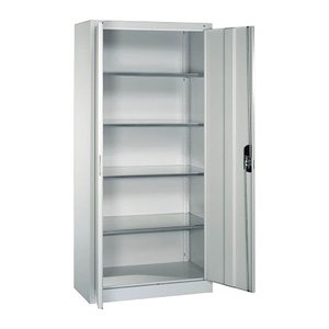 CP Stahlschrank 08920-00 S10094 lichtgrau 4 Fachböden 93,0 x 40,0 x 195,0 cm, aufgebaut, 1 St.