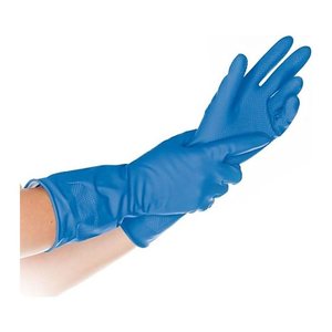 franz mensch unisex Gummihandschuhe Bettina blau Größe 7, 1 Paar