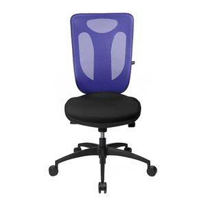 Topstar Bürostuhl Net Pro 100, NN100 T208 Stoff blau, Gestell schwarz