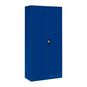 Gürkan Stahlschrank 109923 enzianblau 4 Fachböden 92,0 x 42,0 x 195,0 cm, aufgebaut, 1 St.