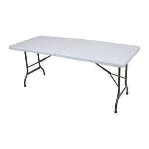 Garden Pleasure Gartentisch Mufaro schwarz, weiß rechteckig 244,0 x 76,0 x 72,0 cm