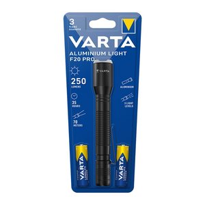 VARTA Aluminuim Light F20 Pro LED Taschenlampe schwarz 16,41 cm, 250 Lumen, 1 St.