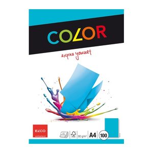 ELCO Kopierpapier Color blau DIN A4 80 g/qm 100 Blatt