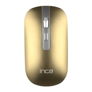 INCA Wrls Maus 1600DPI/4Tasten/2.4GHzUSB-A/-C/Metallic gb