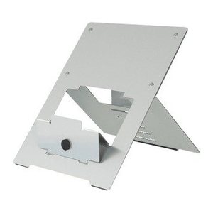 R-Go Laptopständer 10"-22" Max.5KG Riser verstellbar silber