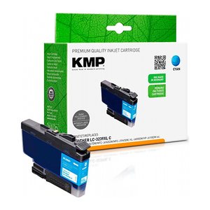 KMP  cyan Druckerpatrone kompatibel zu brother LC-3239XLC