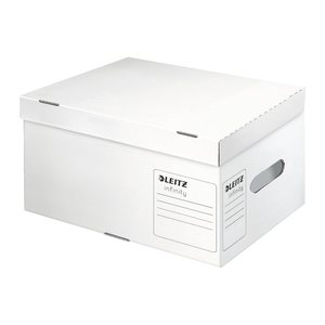 LEITZ Archivboxen Infinity A4 Plus weiß 35,5 x 25,5 x 19,0 cm, 10 St.
