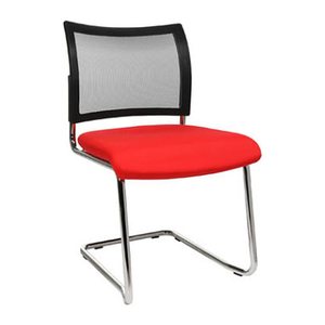 Topstar Besucherstühle Visit 20 Net NV490 G210 rot, schwarz Stoff, 2 St.