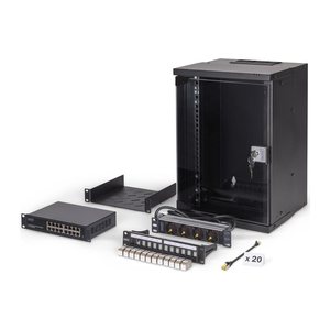 DIGITUS Netzwerk-Set 254 mm (10") - 9HE, 315x300 mm (BxT) sw