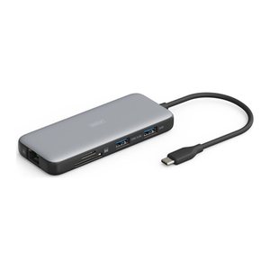 DIGITUS Docking USB-C->HDMI,USB3.0,RJ45,SD,MicroSD,CPD Alu s