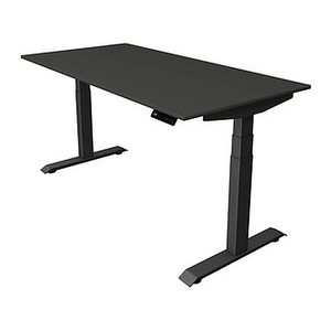 Kerkmann Move 4 elektrisch höhenverstellbarer Schreibtisch anthrazit rechteckig, T-Fuß-Gestell grau 160,0 x 80,0 cm