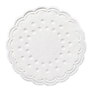 DUNI Tropfdeckchen weiß Ø 7,5 cm, 250 St.